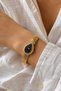 Verogin Noir Gold – Black Drop Dial Stone Framed Premium Women's Wristwatch - 5