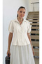 Bele Oturan Balloon Short Sleeve Shirt