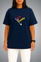 Oversize Father's Day I Love My Daddy Chest Printed Unisex T-Shirt - 2