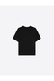 Thin Ribbon Printed Crew Neck Oversize Trendy Women's T-Shirt - 2