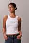 Women's Rib-Knit Graphic-Detail Tank Top - 6