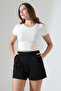 Women's Black High Waist Shorts