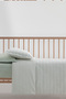 Lupus Printed 100% Cotton Baby Duvet Cover Set - Sage - 3