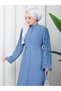 Women's Modest Clothing Abaya Ferace Long Dress with Rhinestone-Embellished Sleeves and a Chic Look - 6