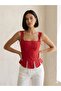 Rope Detailed Corse Blouse Crop