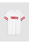 Vizyon New Season Crew Neck Turkey Printed Men's T-Shirt - 4