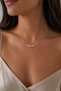 316L Steel Chain Gold Color Winged Pink Heart Model Women's Necklace |   Elegant Design with Zircon Stone Detail - 2