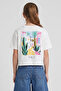 Girl's Crop Cotton T-Shirt - 2