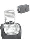 Galb Gray Tr2 3-Piece Set Crinkle Fabric Bag + Thermal Lunch Box + Pen Holder Monkey Keychain - 3