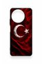 Realme 11 Compatible Wolf Turkish Flag Patterned Silicone Case - 2