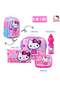 Hello Kitty Welcom Spring 5In1 Backpack Set 16" I Backpack I Lunch Bag I Water Bottle I Pencil Case I Lunch Box I Packaging - 5