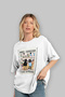 For the Love of Cats 101 Front Cat Printed White Oversize T-Shirt 100% Cotton Unisex Cat Lover Premium Design - 4