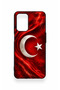 Oppo A54 Compatible Turkish Flag Patterned Silicone Case - 4