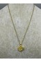 26Kly76 - Steel Bee and Daisy Necklace