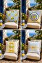 Bow Themed Patterned 4-Piece Throw Pillow Cover Set - 2