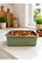 304 Stainless Steel 3-Piece Vacuum Storage Container Green - 6