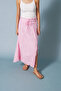 Ripple-Detail Skirt Pink - 4