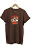 Men's Black Never Give up 90+ Football Printed Crew Neck T-Shirt