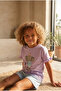 Children's Elephant Patterned Shorts Pajama Set - 2