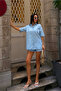 Fisto Embroidered Shirt and Shorts Top-Bottom Set - 2