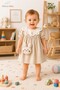 Girl's Dress - Baby Set Rabbit Embroidered Girl's Dress Cotton - Summer Baby Dress - 7