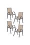 Scaune de grădină textile SO-980, set de 4 - 4