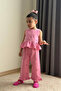 Girl's Embroidered Suit Pink - 4