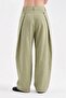 Women's 100% cotton pile detailed balloon fit design pants - 3