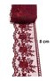 Tulle Guipure / 9 Meters / Burgundy / No1 - 2