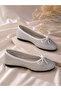 Elegant Stone Detailed Women's Ballerinas - 7