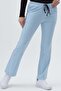 Lycra Bell-Bottom Baby Blue Trousers - 2