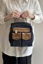 Hand-Held Cross-Shoulder and Backpack Bag with Front Flap Pocket - 2