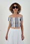Tanita Elastic Neckline Croptop - 2
