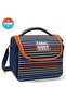 3-piece school bag set: 4-compartment school bag + insulated lunch bag + 3-compartment pencil case - 3