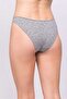 Women's Gray Melange Brazilian Panties - 3