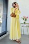 Premium Ruffle Detailed Siena Muslin Skirt Set - Yellow