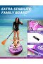 11'6 x 34'' Extra Wide Inflatable Paddle Board with Premium SUP Accessories for Adults/Family/Yoga/Beginner - 4
