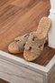 Braided Straw Slippers Mink - 2