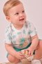 Palm Tree Printed Baby Shorts Summer Set - 5