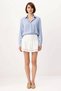Women's Mini Shorts Skirt Aerobin Woven 100% Polyester Lined Inside Plain Pattern Summer Collection Casual - 4