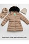 Inflatable Coat with Hood, Faux Fur Collar, Pockets and Zipper - 5