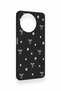 Realme 11 Compatible Mini Bow Black Patterned Silicone Case - 3