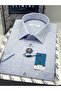 Classic Short Sleeve Linen Cotton Breathable Fabric Gift Boxed Men's Shirt Fs-004570 - Blue - 2