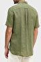 100% Linen Regular Fit Short Sleeve Shirt Men's Shirt Mw0Mw41531 Msx - 3