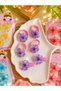 Girl's Sakura Flower Hair Clip and Rubber Band Set 6 Pieces Colorful Hair Accessory - 4
