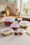 Tıdymat Silicone Freshness Preserving Stretch Cover Set of 6 Reusable Food Storage Covers/Plate, Bowl Cover - 7