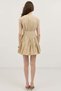 Beige Mini Poplin Women's Dress - 5