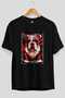 For Dog Lovers 22 Front Dog Print Black Oversize T-Shirt 100% Cotton Unisex Dog Lover Premium Design