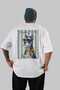 For Dog Lovers 60 White Oversize T-Shirt with Back Dog Print 100% Cotton Unisex Dog Lover Premium Design - 2