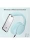 Wireless Bluetooth Headphones, 70 Hours Playtime Over Ear, Bluetooth 5.4, 3 EQ Modes, Foldable HiFi Stereo (Blue) - 6